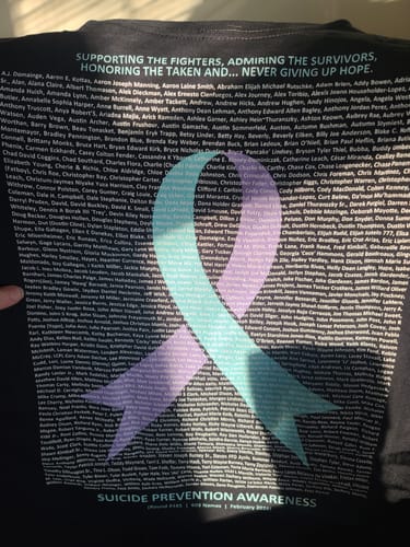 Customer photo review of Suicide Prevention - Round 185 (Unisex Classic Tee | Gildan)