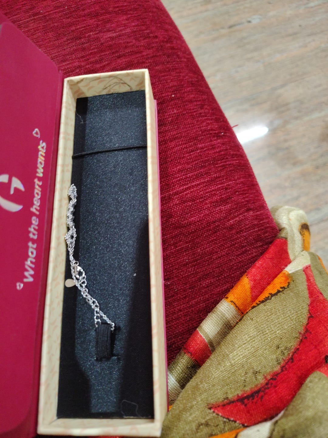 Customer photo review of Silver Beautiful Glittering Bracelet