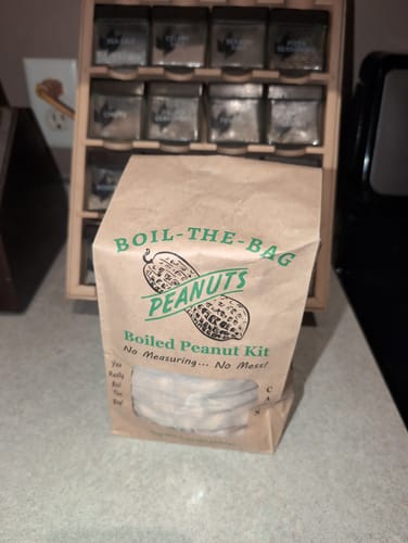 Customer photo review of Boil-The-Bag Boiled Peanuts (2 Bags)