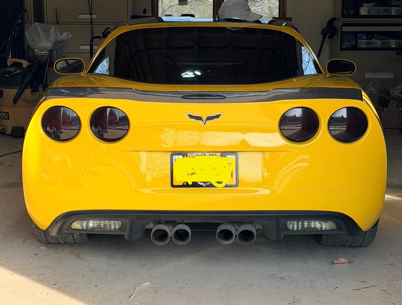Customer photo review of Corvette C6 ZR1 DRY CARBON FIBER Conversion Rear Trunk Spoiler