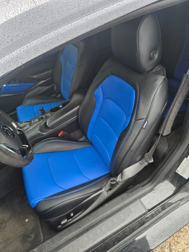 Customer photo review of 6th Gen Camaro Coupe Custom Leather Seat Covers