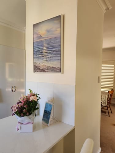 Customer photo review of ABSTRACT TIDES CANVAS