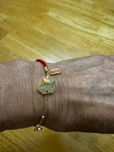 Customer photo review of Hetian Jade Horse Bracelet – Prosperity, Success & Fortune Ahead