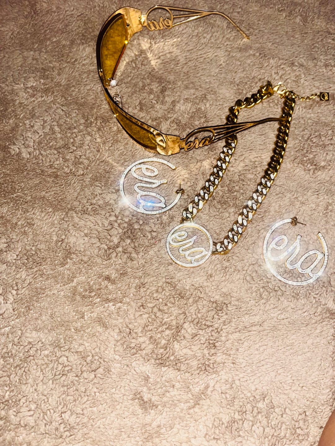 Customer photo review of Era Million Gold Sunglasses
