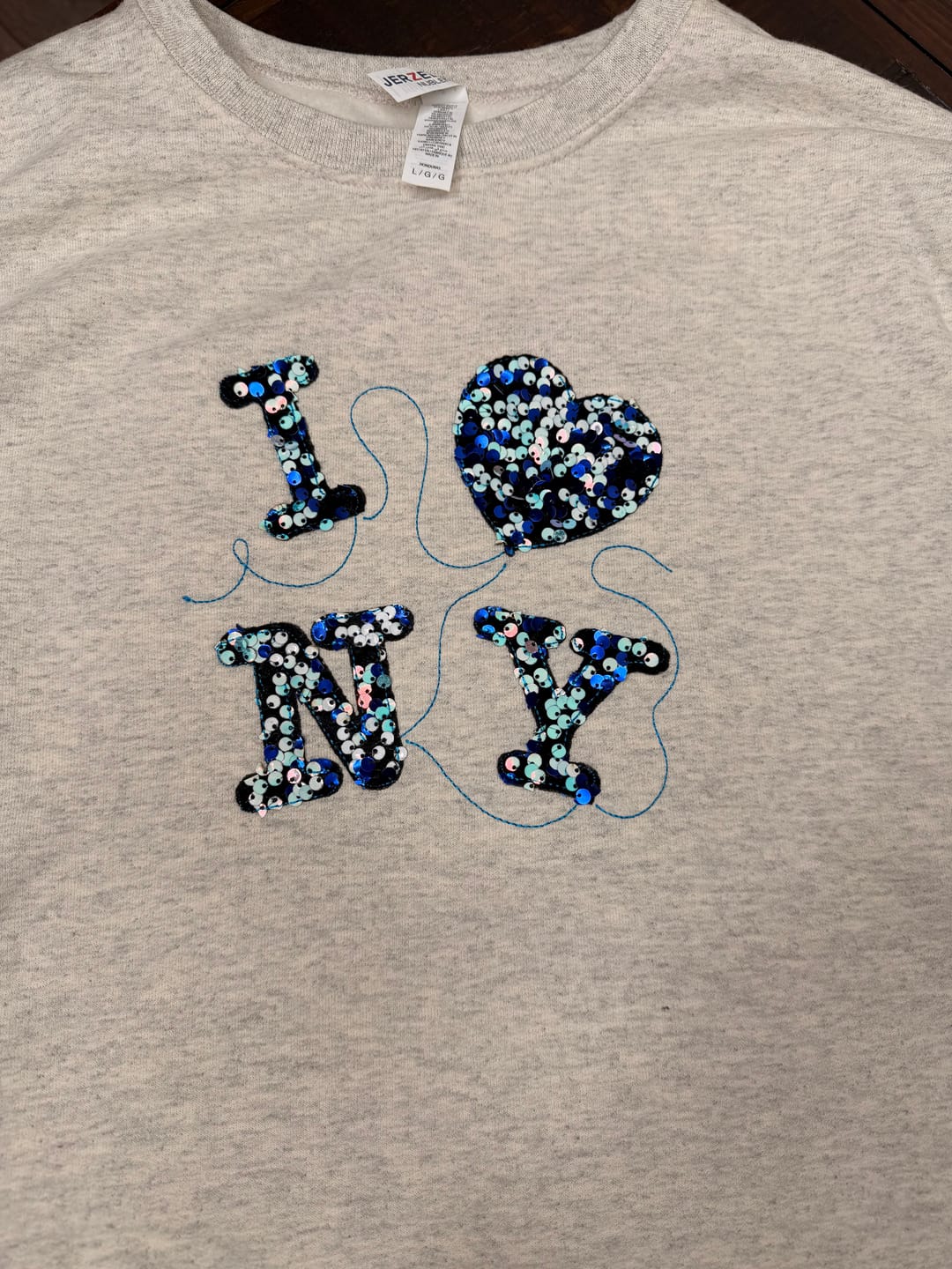 Customer photo review of Sequin on Velvet