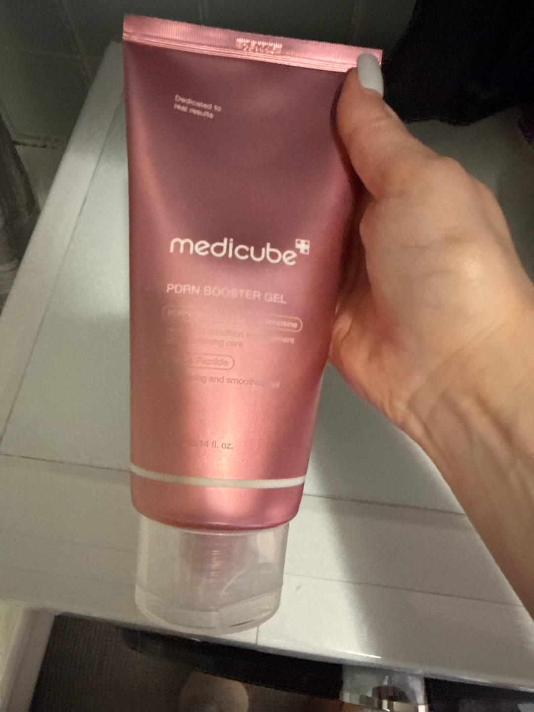 Customer photo review of Gels-būsteris ar PDRN mikrostrāvas ierīcei Medicube PDRN Booster Gel