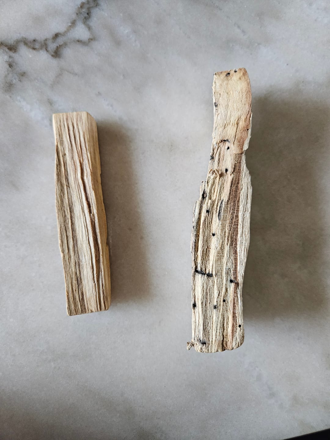 Customer photo review of Palo Santo Smudging Sticks Premium 100 Grams (Approximately 10-15 Sticks)
