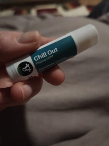 Customer photo review of Organic Chill Out Lip Balm, Peppermint, Vanilla, 4.25 g