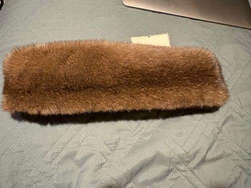 Customer photo review of Demi Buff Mink Fur Headband