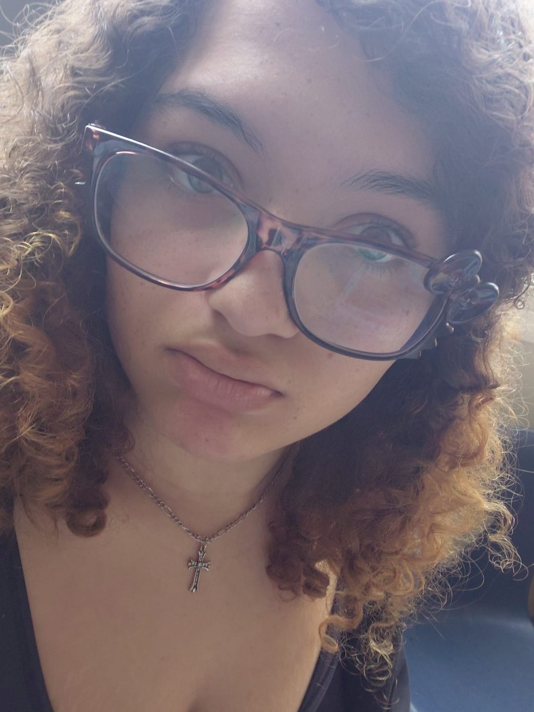 Customer photo review of Kitten Eyeglasses