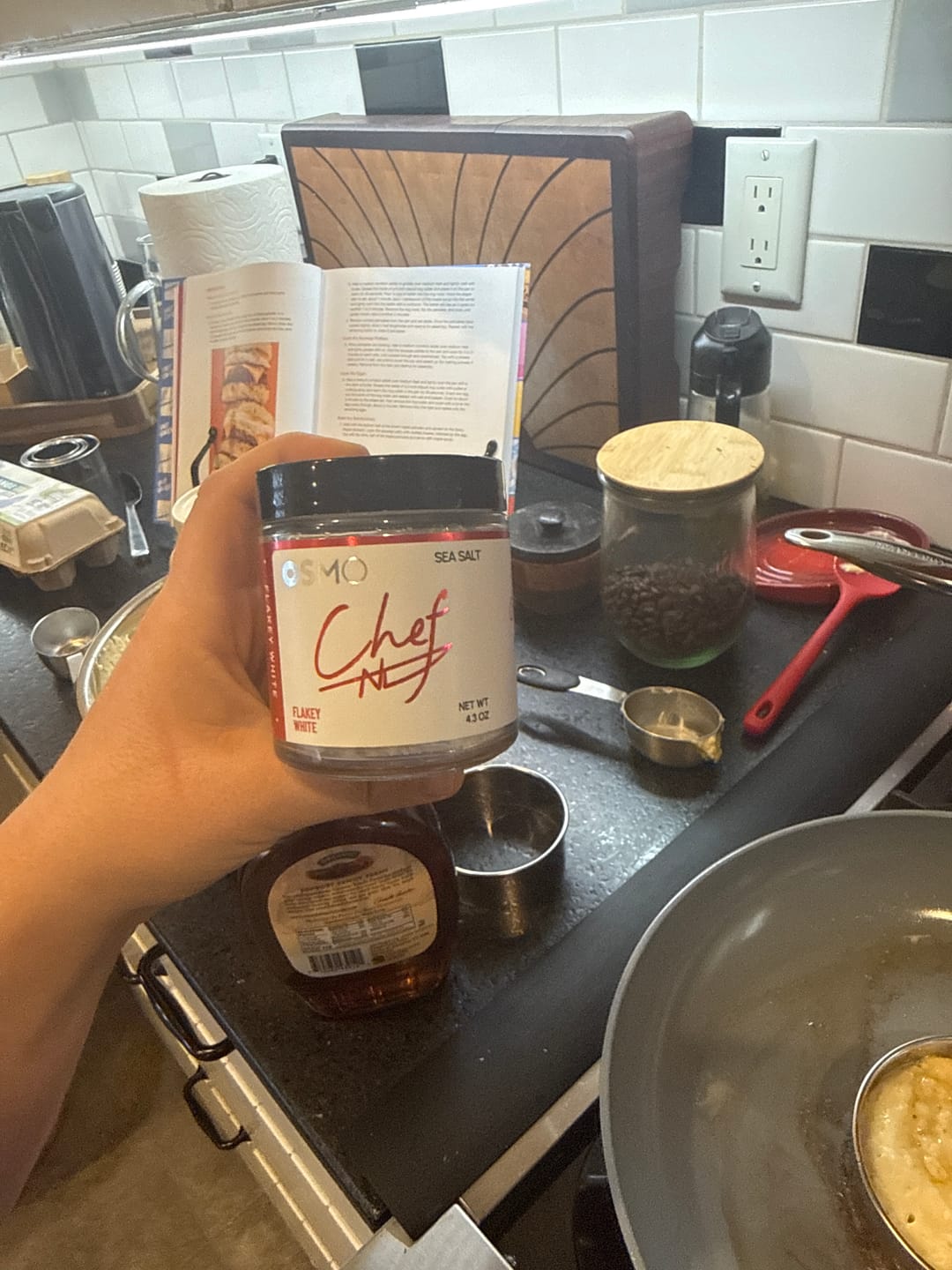 Customer photo review of Flakey White Sea Salt | Chef Collection
