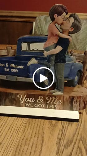 Customer video review of Romantic Couple Pickup Truck You & Me We Got This - Personalized 2-Layered Wooden Plaque - Gift For Couple, Farmhouse Decor