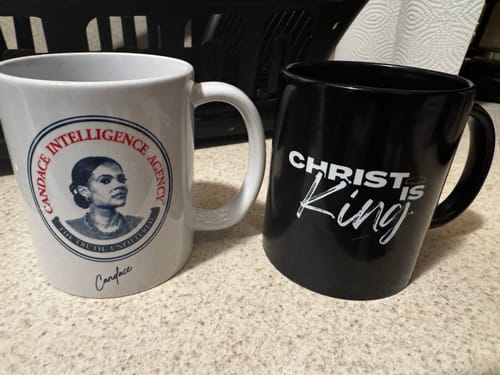 Customer photo review of Christ is King Mug
