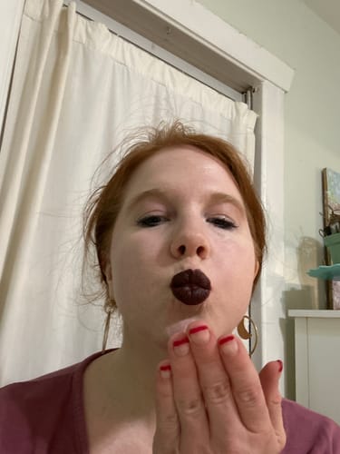 Customer photo review of Make Up For Ever Rouge Artist Intense Color Beautifying Lipstick