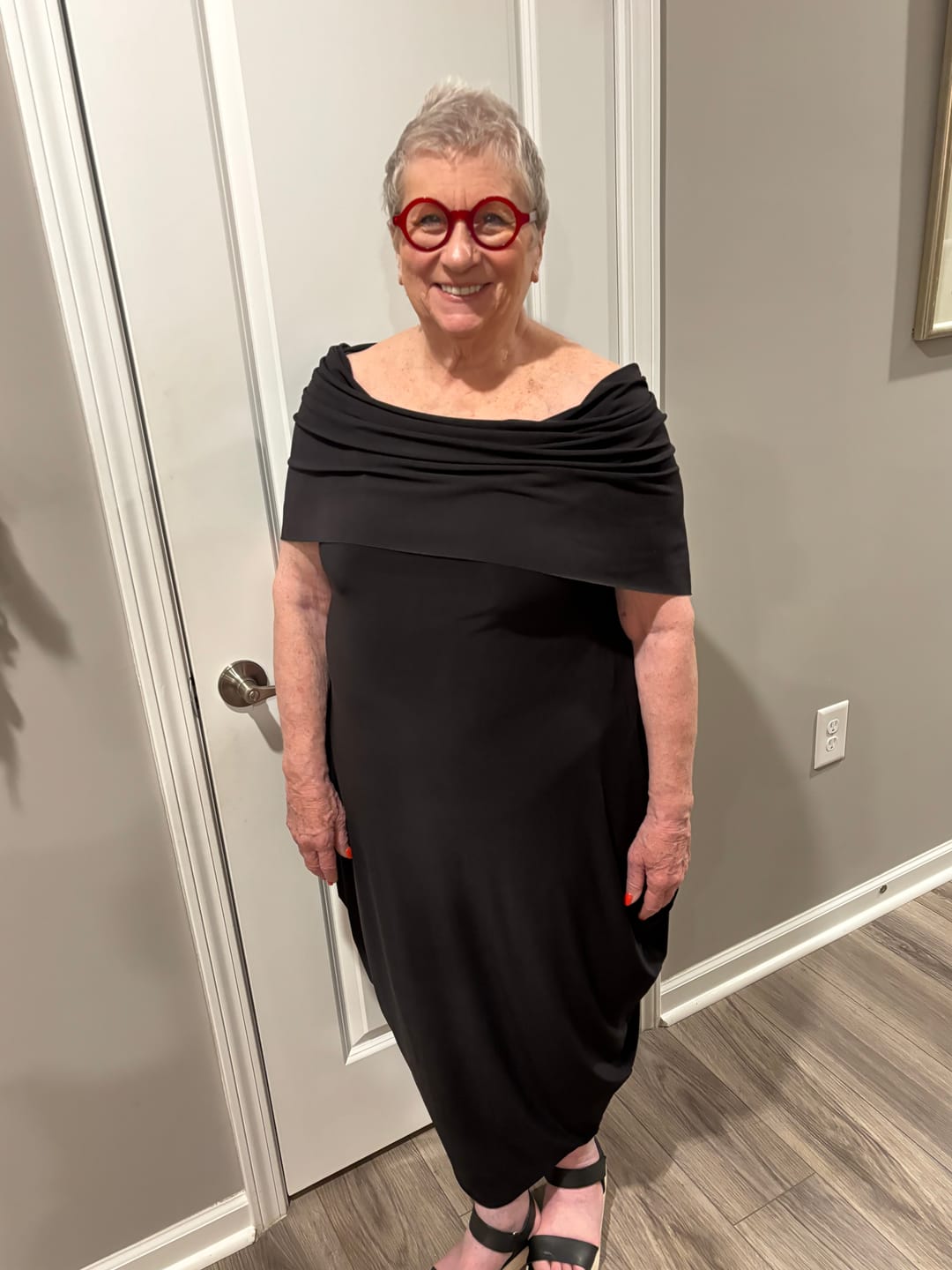 Customer photo review of Savoir Maxi Dress, Black