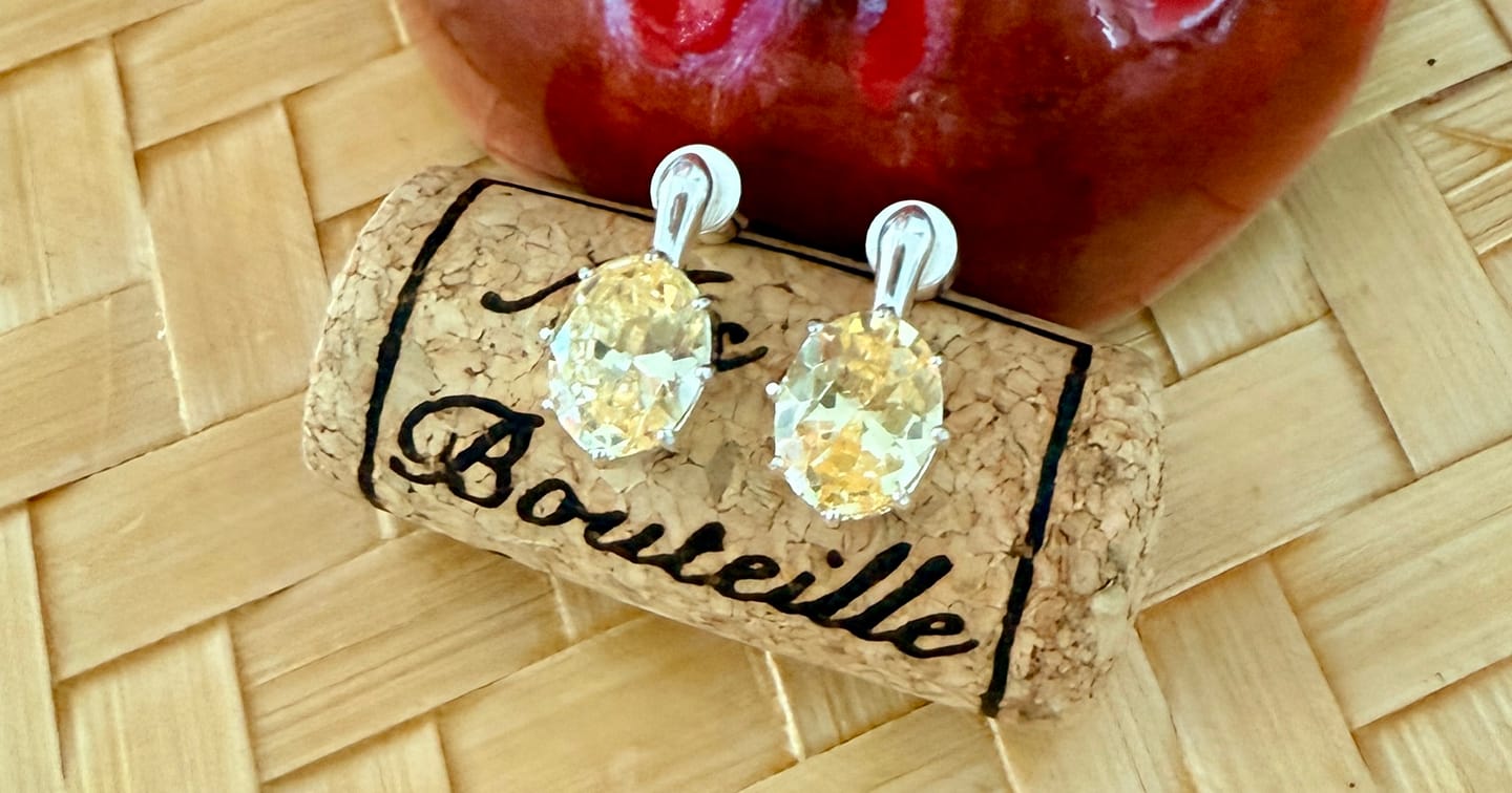 Customer photo review of The Romy Earrings