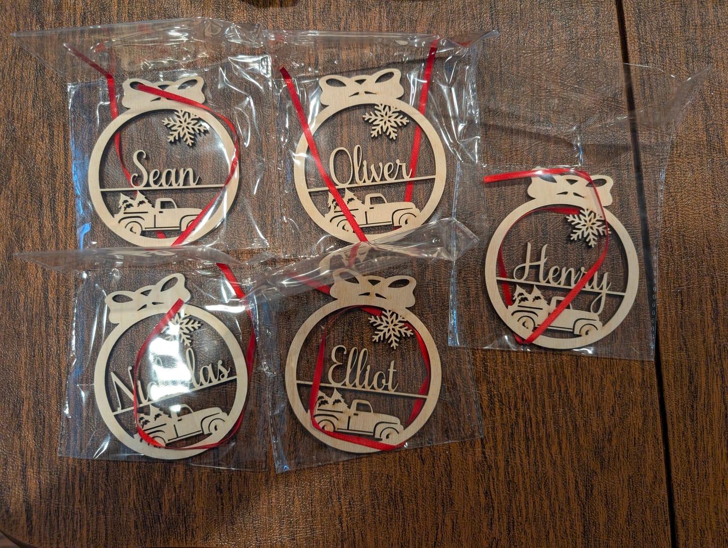 Customer photo review of Personalized Christmas Ornaments