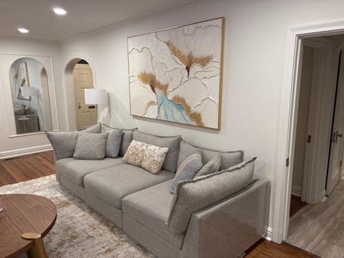 Customer photo review of Plaster Art Texture Painting #SG476