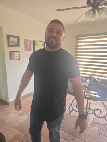 Customer photo review of Training Sport Tee - Navy Blue