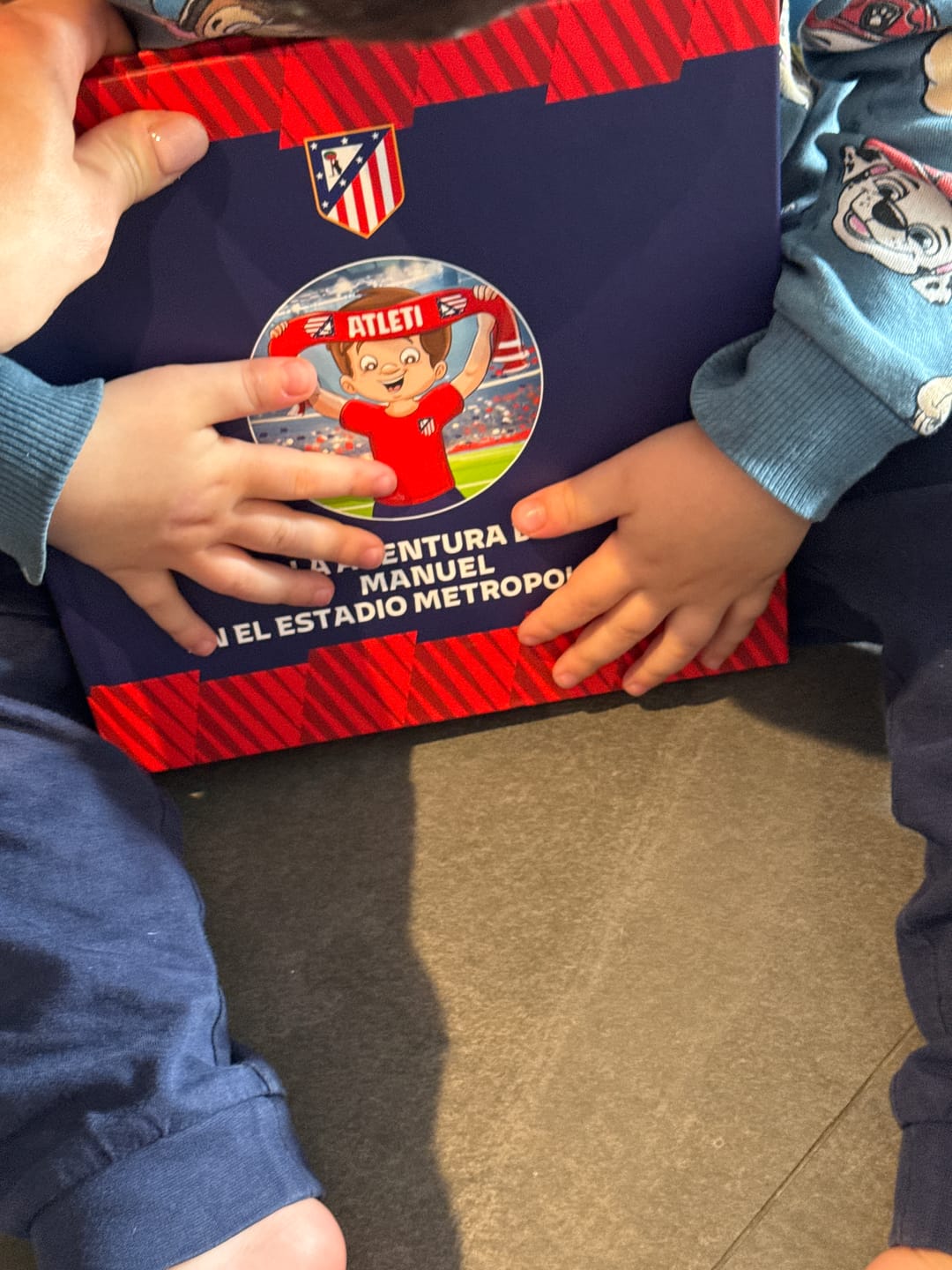 Customer photo review of Atlético de Madrid Personalised Book