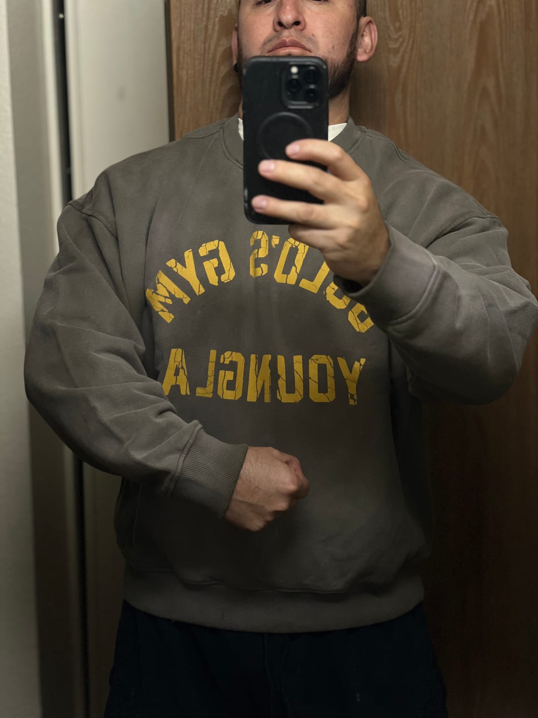 Customer photo review of 5166 - Gold's Iron Legacy Vintage Crewnecks