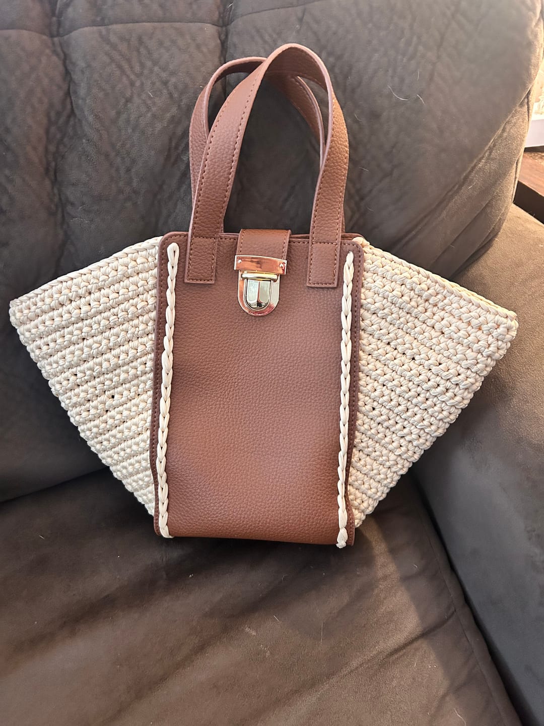 Customer photo review of CrochetPark™ Hammock Tote Bag DIY Kit
