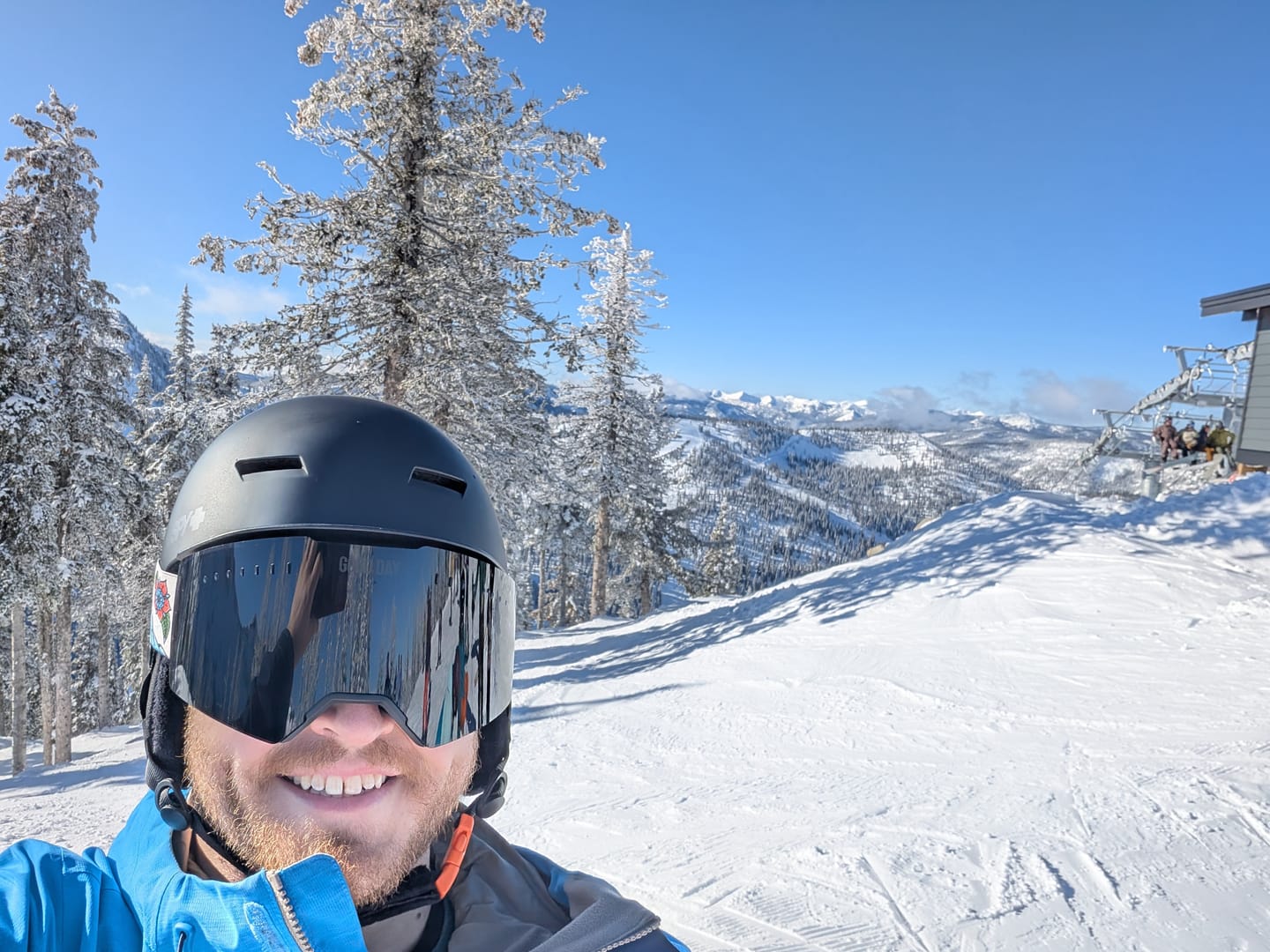 Customer photo review of The Valorie Snow Goggle - Photochromic Black Lens