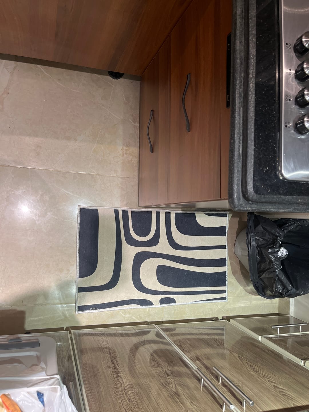 Customer photo review of Renkaw- Printed Bath Mat