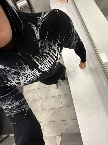 Customer photo review of Void Tech™ Pulsefire Hoodie Compression [VOID BLACK]