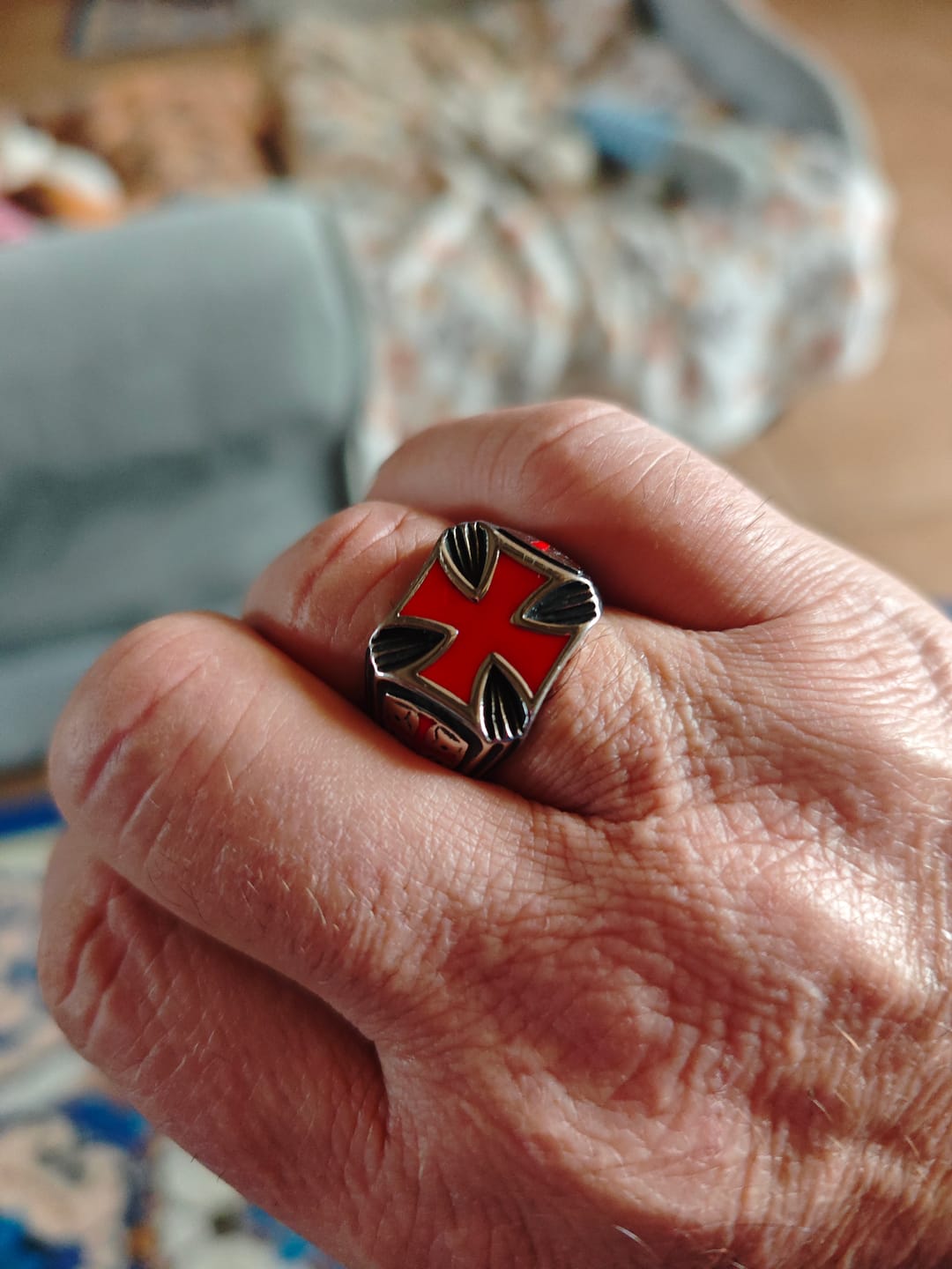 Customer photo review of Bague du Serment Templier