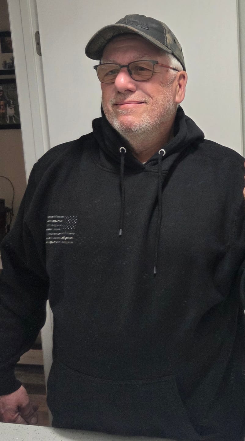 Customer photo review of Camouflage Flag Hoodie