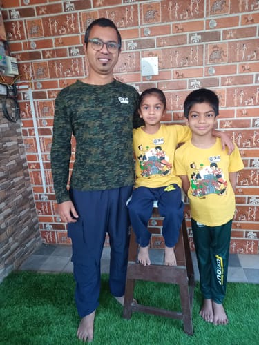 Customer photo review of Customized Magnetic Badge | Wear Your Brand | PrintMine.in