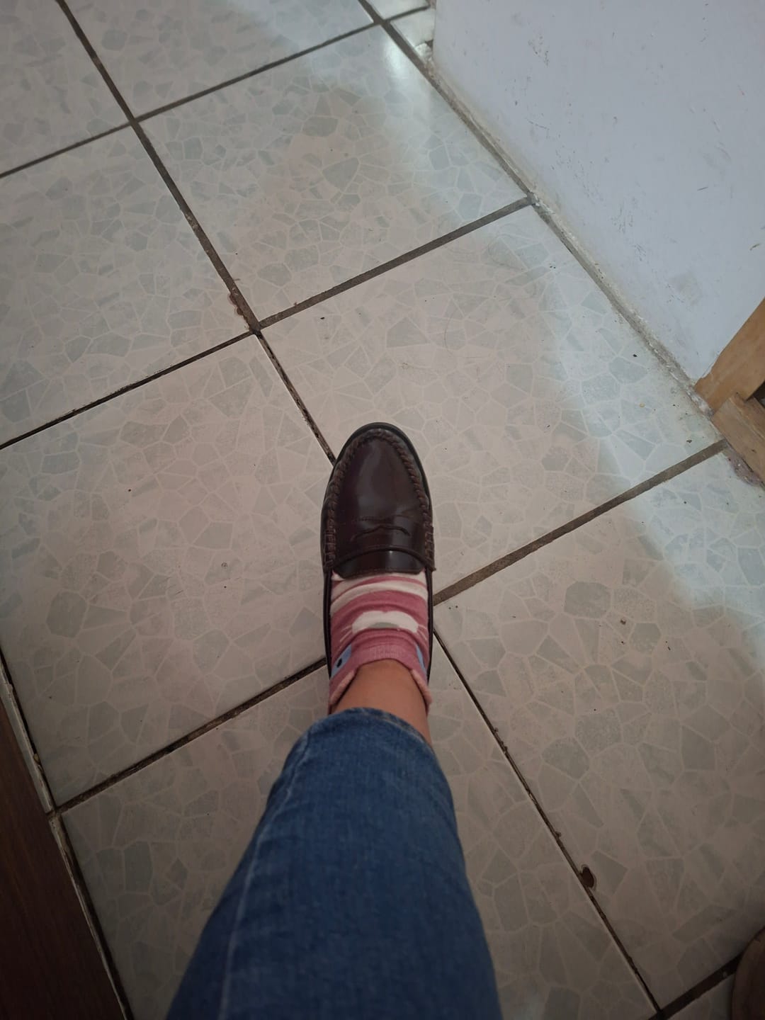 Customer photo review of Mocasin Style Bruna Burgundy