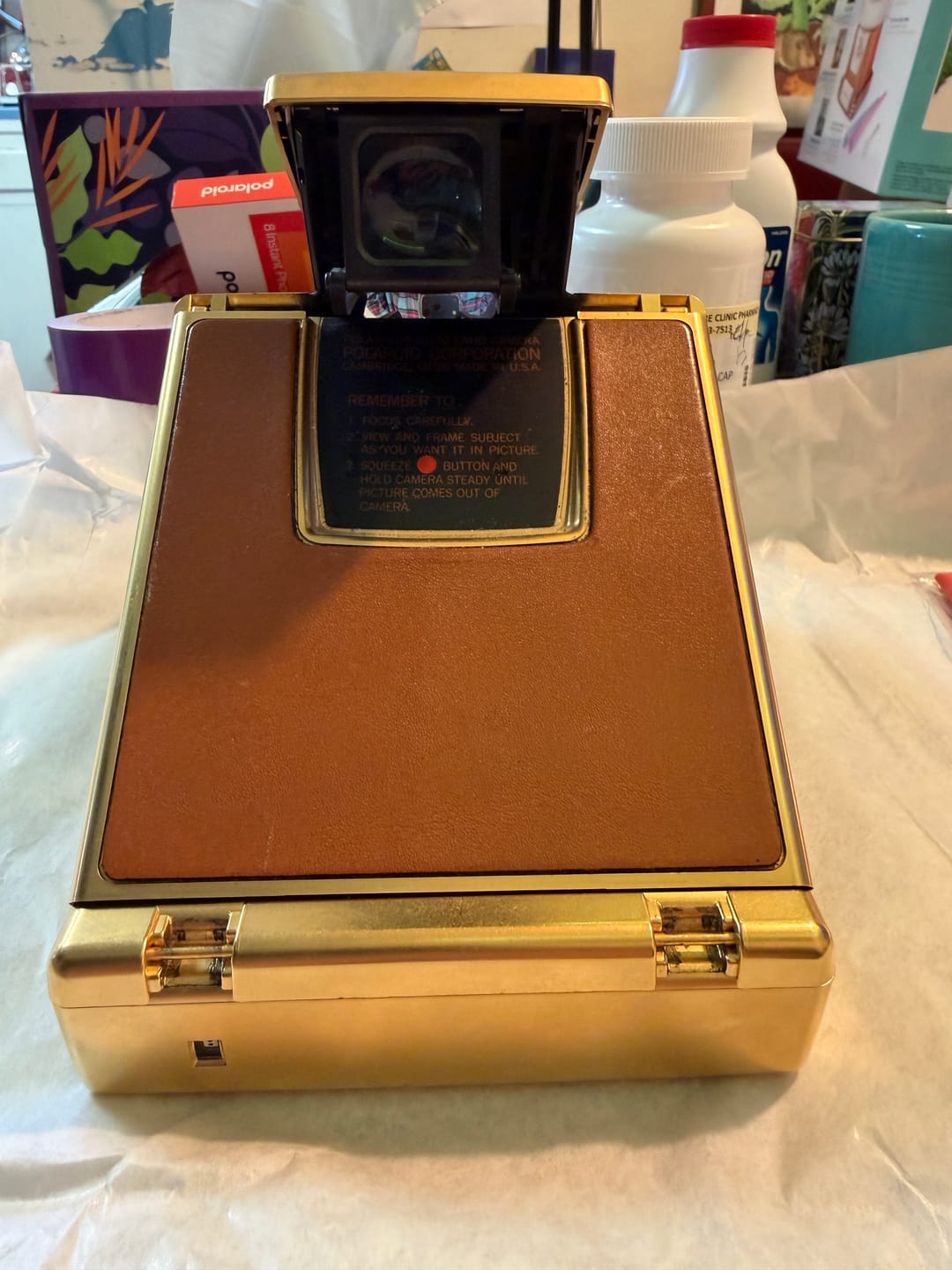 Customer photo review of Polaroid SX-70 Folding Camera Repair (Non-Autofocus Models)
