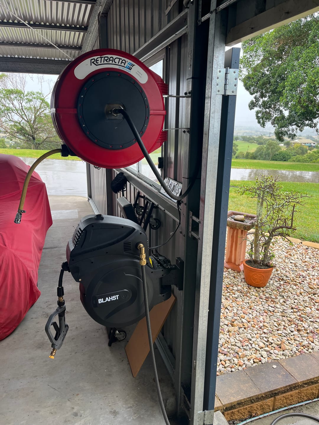 Customer photo review of R30 Wall-Mounted Pressure Washer