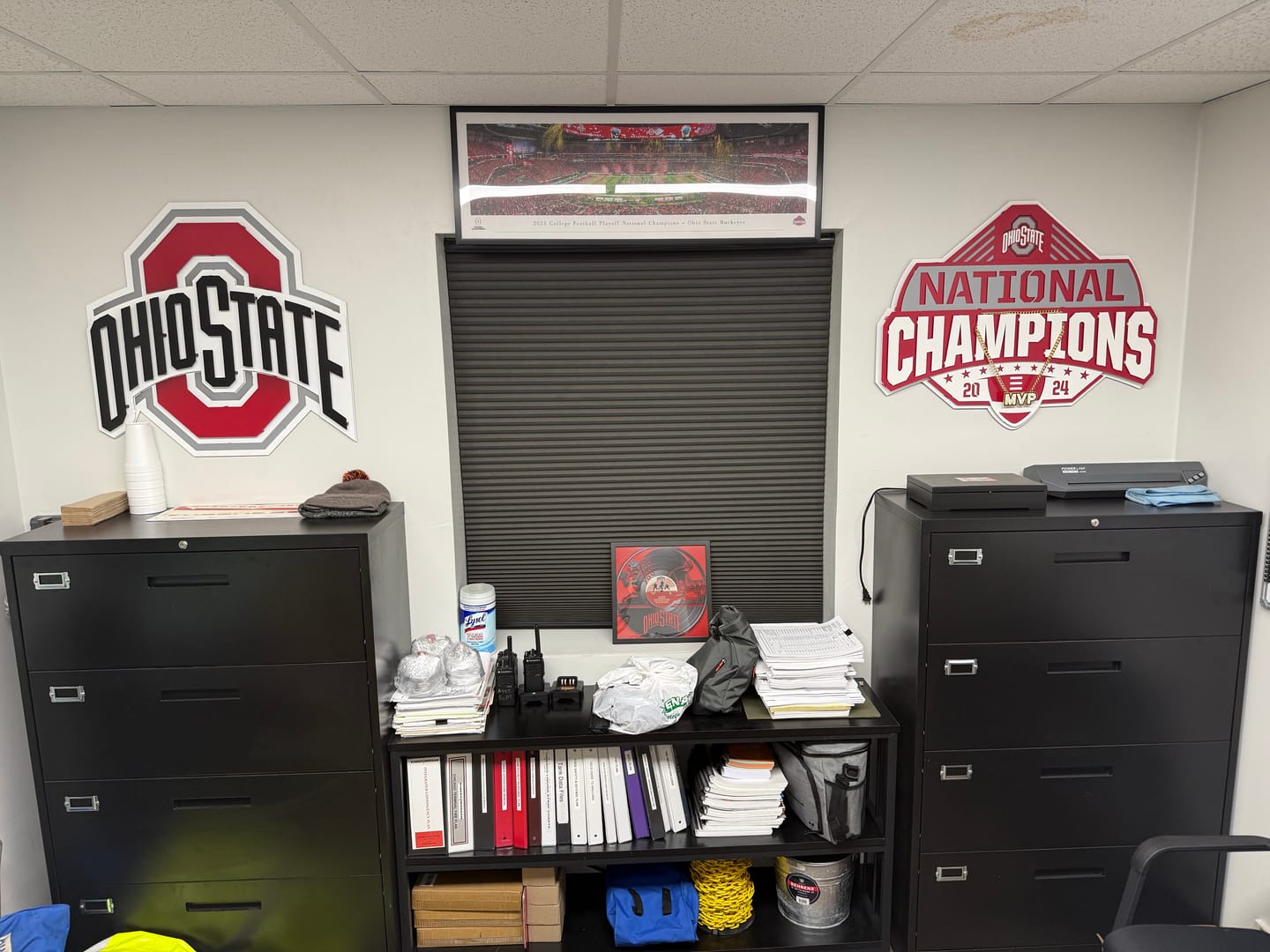 Customer photo review of The Ohio State 3D Metal Artwork