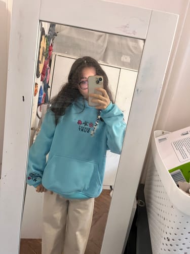Customer photo review of Blue Whale Shark Tropics Hoodie