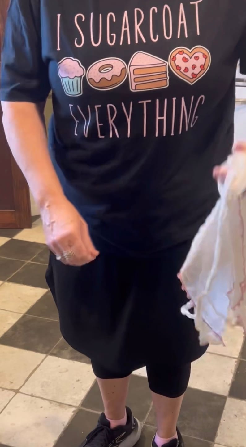 Customer photo review of I Sugarcoat T-Shirt