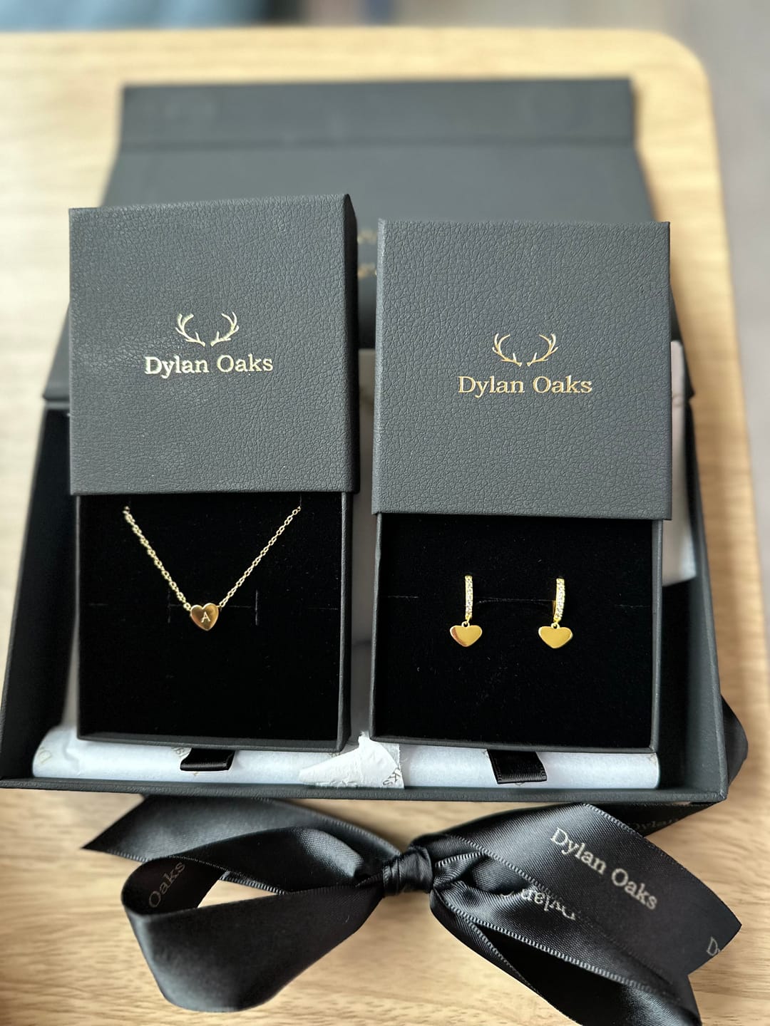 Customer photo review of Amo Heart & Amore Earring Gift Set in Gold