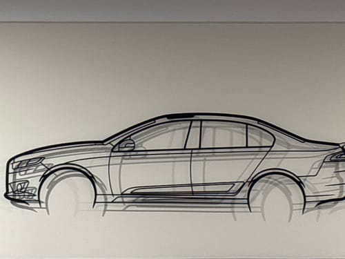 Customer photo review of Custom Car & 4WD Metal Wall Art