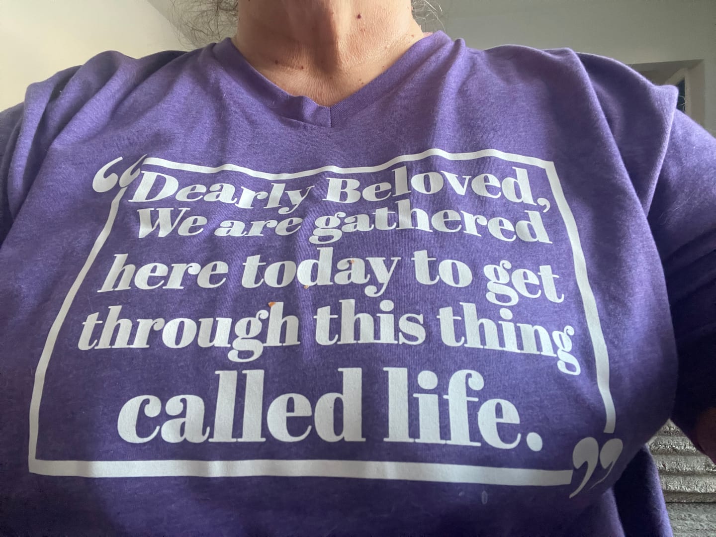 Customer photo review of Dearly Beloved