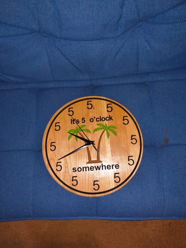 Customer photo review of Wall Clock Set - January