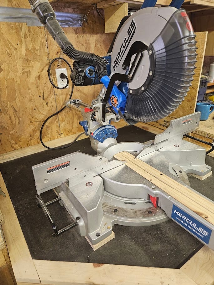 Customer photo review of Hercules 12" Sliding Compound Miter Saw Dust Collection