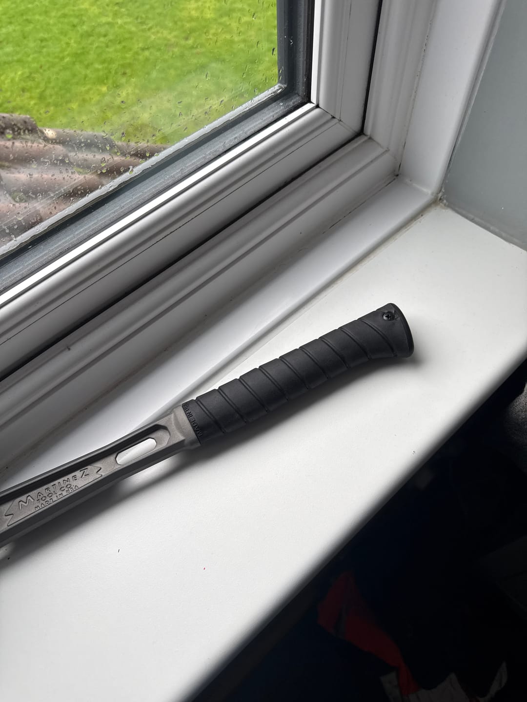 Customer photo review of Martinez Tools | Black Overlay Hammer Grip