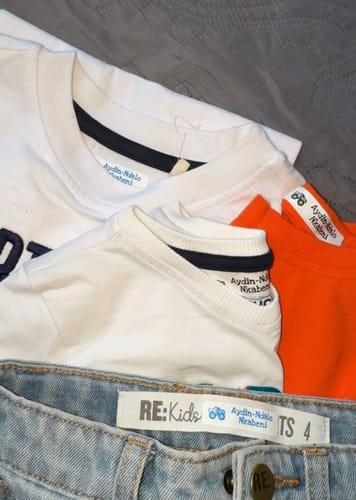 Customer photo review of Iron on Clothing Labels