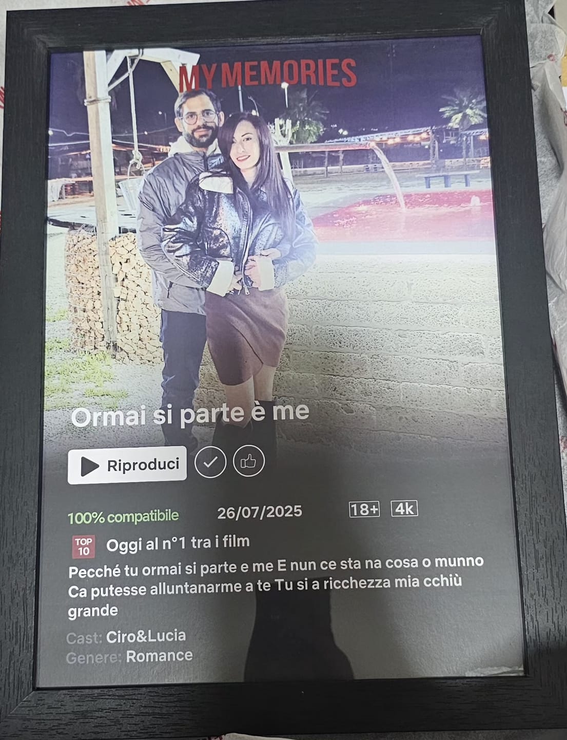 Customer photo review of MyMemories - Poster Netflix