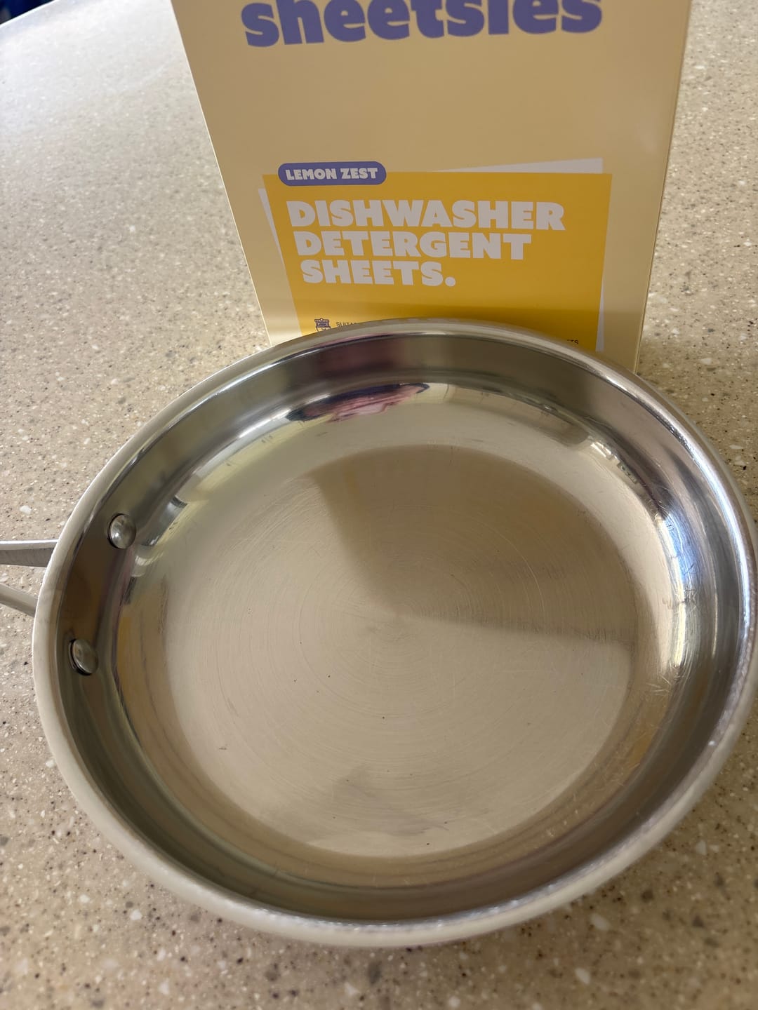 Customer photo review of Sheetsies Bundle - Laundry 80pk, Dishwash 80pk, Toilet 30pk.