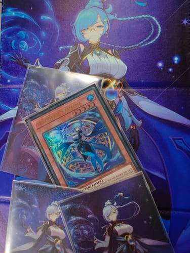 Customer photo review of Dragons Constellation Holo Card Sleeves (70PCS)