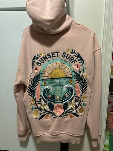 Customer photo review of Sunset Tide Hoodie