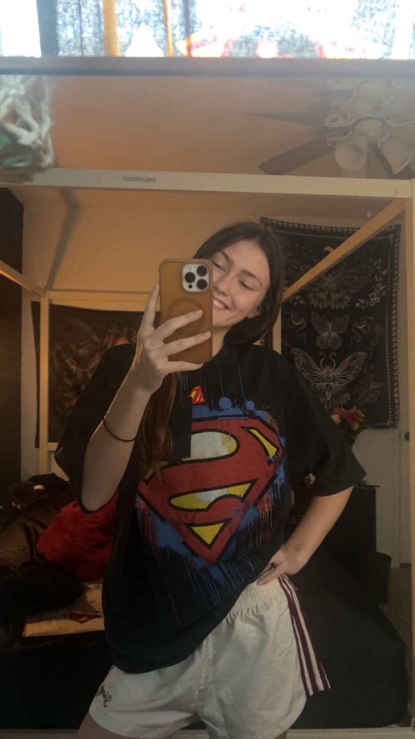 Customer photo review of 4044 - Superman Graphic Tees